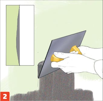 Kingspan isolering: Svackor och fördjupningar fylls med bruk Kingspan isolering: Svackor och fördjupningar fylls med bruk